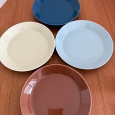 iittala TEEMA Plate 8.2in (21cm) Set of 4 Colors Used Japan