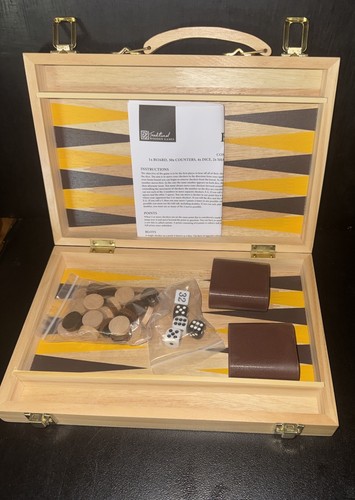 Backgammon set wooden pieces - -,