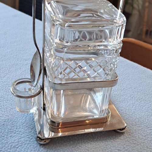 Antique silver plated cut - antique,