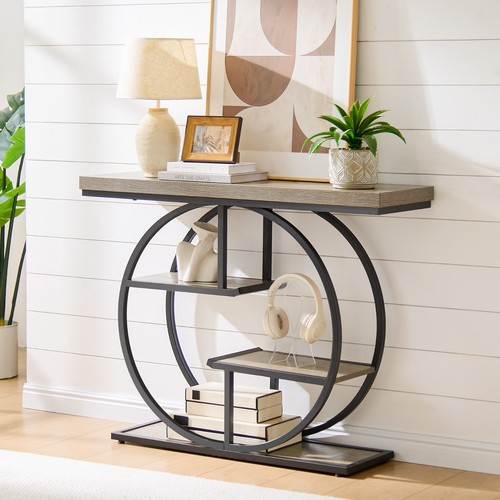 Console table 105cm industrial - console,