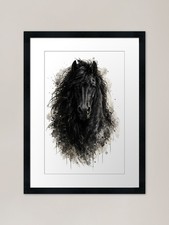 Majestic Friesian Horse