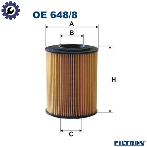 Oil filter 648 - oil, 648/8