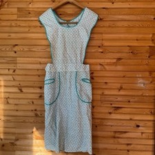 Apron Handmade Dress Aqua Blue