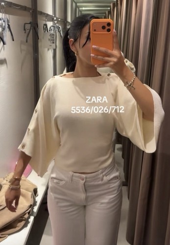 Bnwt zara white - white, jumper