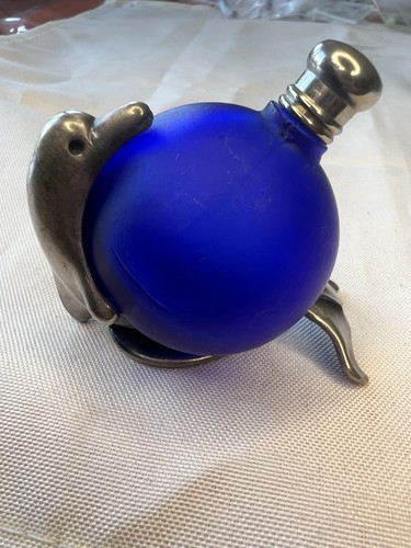 Vintage cobalt blue frosted - vintage,