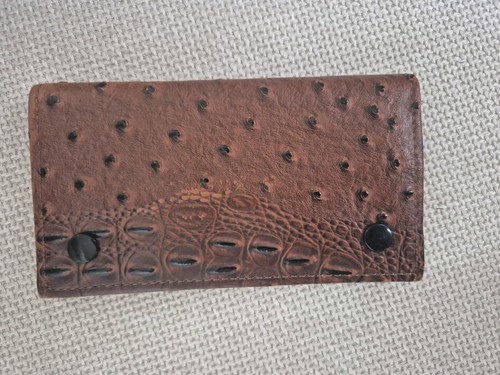 Tobacco pouch brown patterned - pouch,