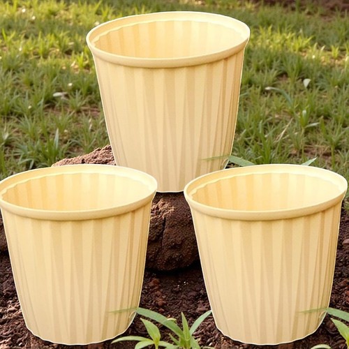 18cm ribbed plant pots - 18cm, set