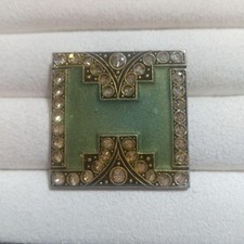 Catherine Popesco Green Brooch
