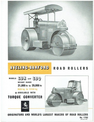 Aveling barford gdr gdq series - aveling,