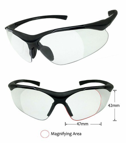 Semi rimless safety reading - rimless,