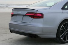 Painted Gloss Black Audi A4 S4 8W2, B9 Sport S line Boot lip Spoiler Wing