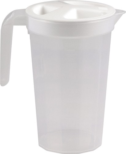 Plastic jug with lid - plastic,