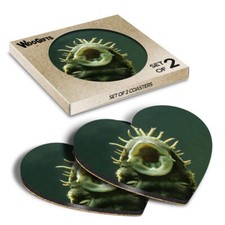 Heart mdf coaster bristlenose - mdf,