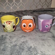 Official Disney Finding Nemo Mug Bundle! Nemo, Splash And Octopus