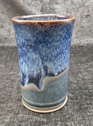 Studio art pottery vase with - pottery,