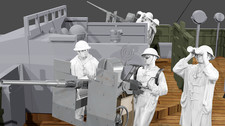 WWII Royal Navy - Oerlikon Crew - 5 Figure Set