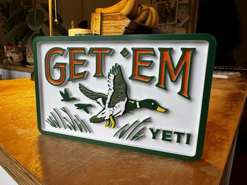 Duck hunting wall art sign - hunting,