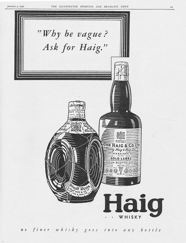 Haig whisky why vague - why,