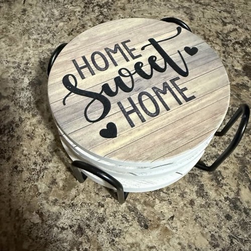 Rustic farmhouse coasters - farmhouse, for