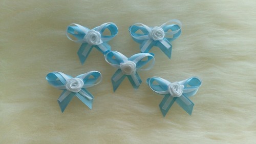 Small satin ribbon bows with - ribbon,