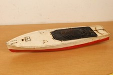Vintage TRIX ANFOE Puck 1934? Electric Metal Boat Hull For Restoration 1930s