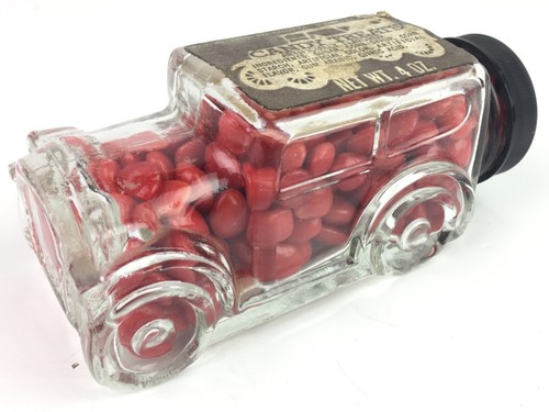 Vintage glass candy - glass, container