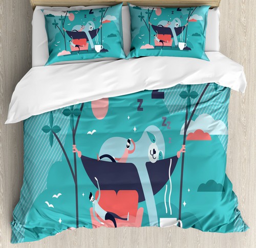 Funny sloth duvet cover set - funny,