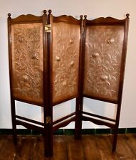 Keswick K.S.I.A. Arts and Crafts Three Panel Screen designed by Harold Stabler
