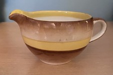 Royal Victoria Wade Pottery Milk Jug Yellow & Brown