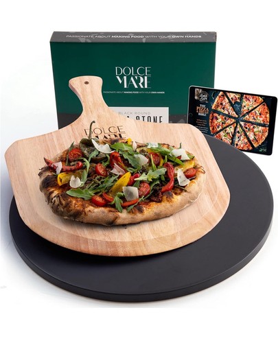 Pizza stone black - stone,