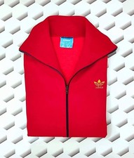 Adidas Ventex France Vintage Tracksuit Top Size XL Red & Navy 70s Design Rare