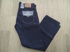 Levis 501 New Mens Selvedge Denim Blue Tab Loose Straight leg Fits W34 L31