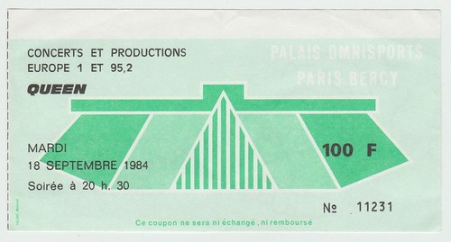 Queen ticket palais omnisports - queen,