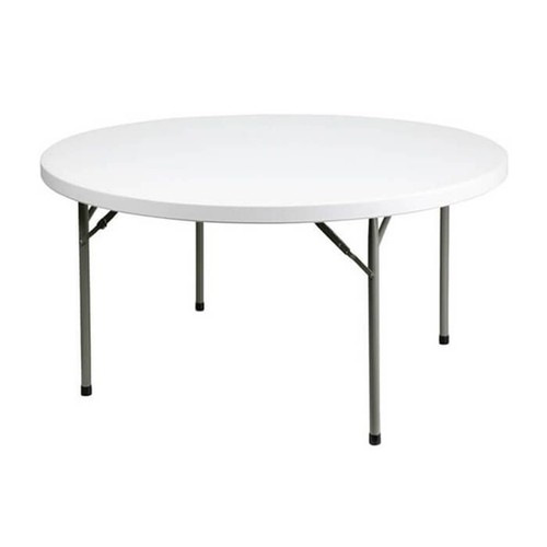 6ft round plastic table - round,