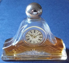 Avon Vintage Collectable Mantle Clock Timeless Eau De Cologne Bottle & Contents