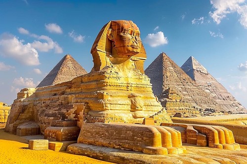 Egyptian pyramids canvas - egyptian,