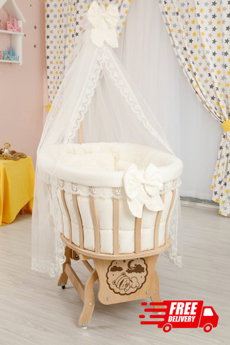 Natural bamboo wooden baby - natural,