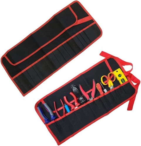 Canvas pocket tool roll - pocket,