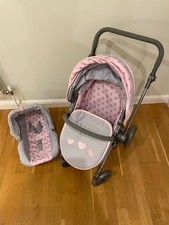 Tiny Treasures Folding Dolls Pram