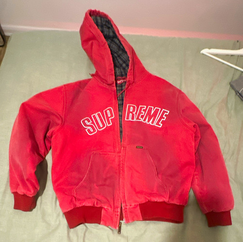 Supreme men red full zip - full,