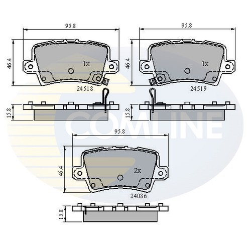 Brake pads set for honda - pads,