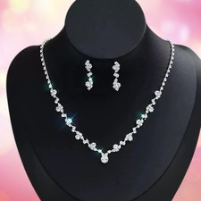 Prom necklace earrings - prom,