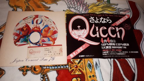 Queen tour programme ticket - queen,