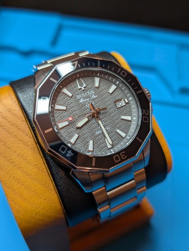 Bulova marine star black dial - star,