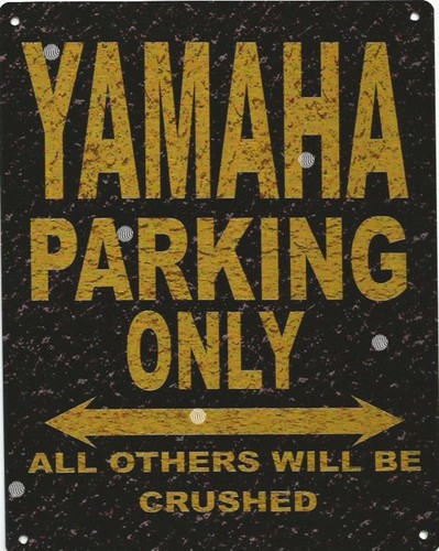 Yamaha parking metal sign - yamaha,