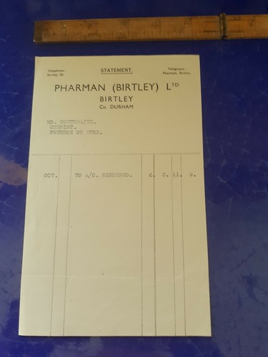 1930s letterhead pharman - 1930s,