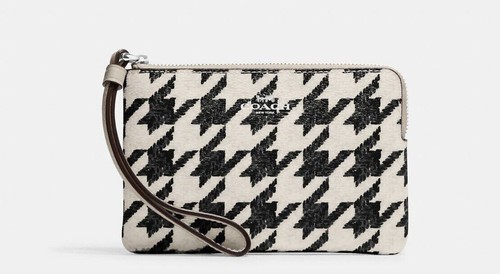 Coach corner zip wristlet with - coach,