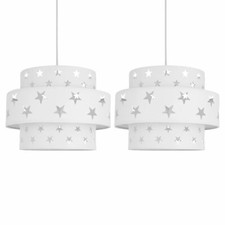 Pair of White Star Cut Out 2
