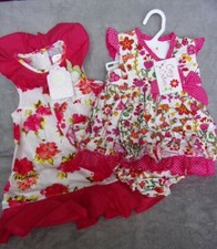 2 x GIRLS 18-23 months DRESSES