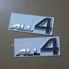 2x ALL4 Chrome Gray Silver